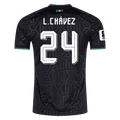 Mexico L. CHAVEZ #24 Third World Cup 2026 Jersey Black Men's