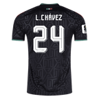 Mexico L. CHAVEZ #24 Third World Cup 2026 Jersey Black Men's