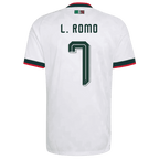 Mexico L. ROMO #7 Away World Cup 2026 Jersey White Men's