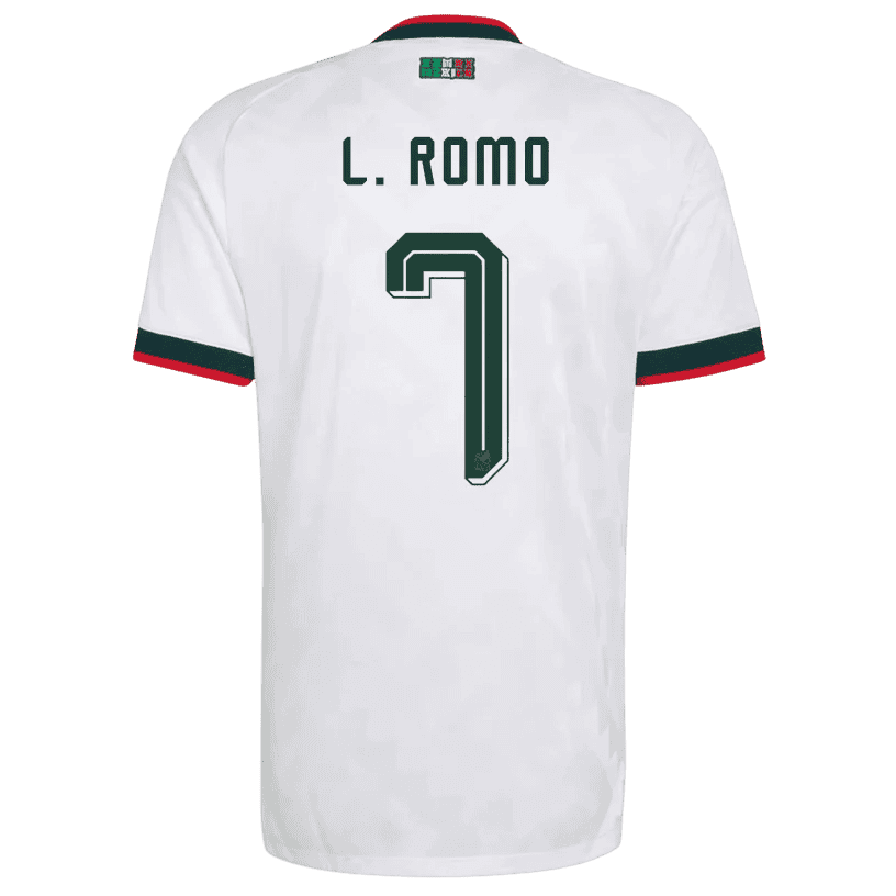 Mexico L. ROMO #7 Away World Cup 2026 Jersey White Men's
