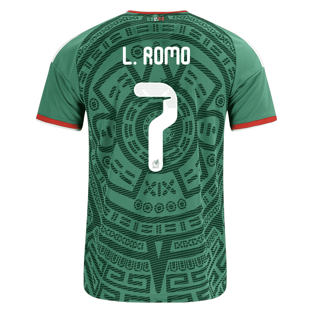 Mexico L. ROMO #7 Home World Cup 2026 Jersey Green Men's