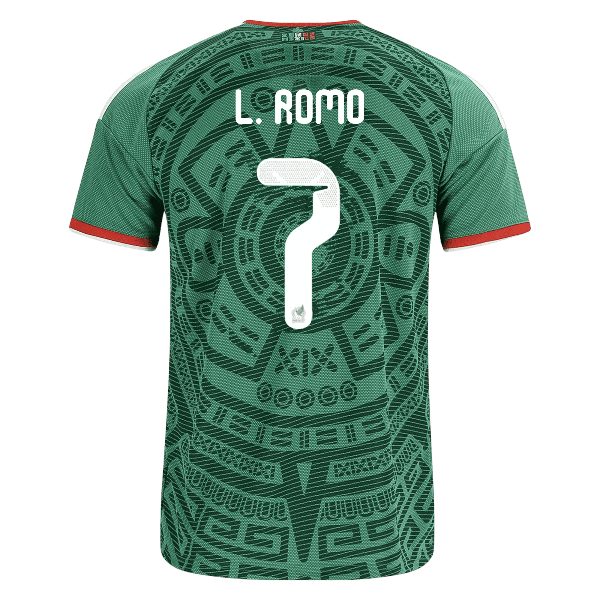 Mexico L. ROMO #7 Home World Cup 2026 Jersey Green Men's