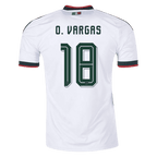 Mexico O. VARGAS #18 Away World Cup 2026 Jersey White Men's