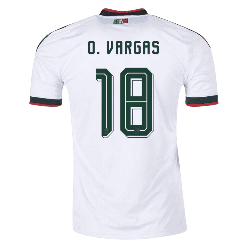 Mexico O. VARGAS #18 Away World Cup 2026 Jersey White Men's