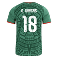 Mexico O. VARGAS #18 Home World Cup 2026 Jersey Green Men's