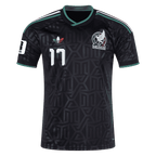 Mexico OBERLIN #17 Third World Cup 2026 Jersey Black Men's