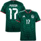 Mexico PINEDA #17 Home World Cup 2026 Jersey Green Men's