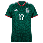 Mexico PINEDA #17 Home World Cup 2026 Jersey Green Men's