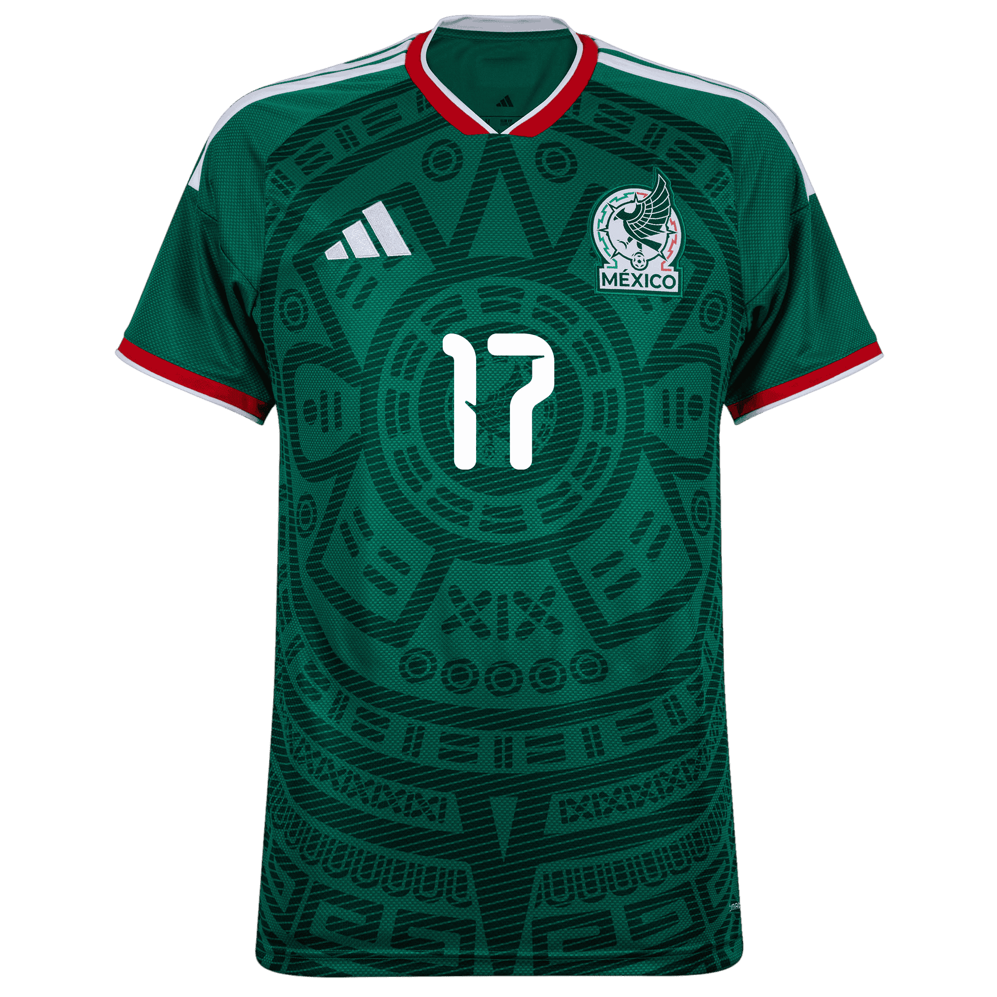 Mexico PINEDA #17 Home World Cup 2026 Jersey Green Men's