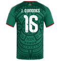 Mexico QUINONES #16 Home World Cup 2026 Jersey Green Men's