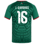 Mexico QUINONES #16 Home World Cup 2026 Jersey Green Men's