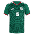 Mexico QUINONES #16 Home World Cup 2026 Jersey Green Men's