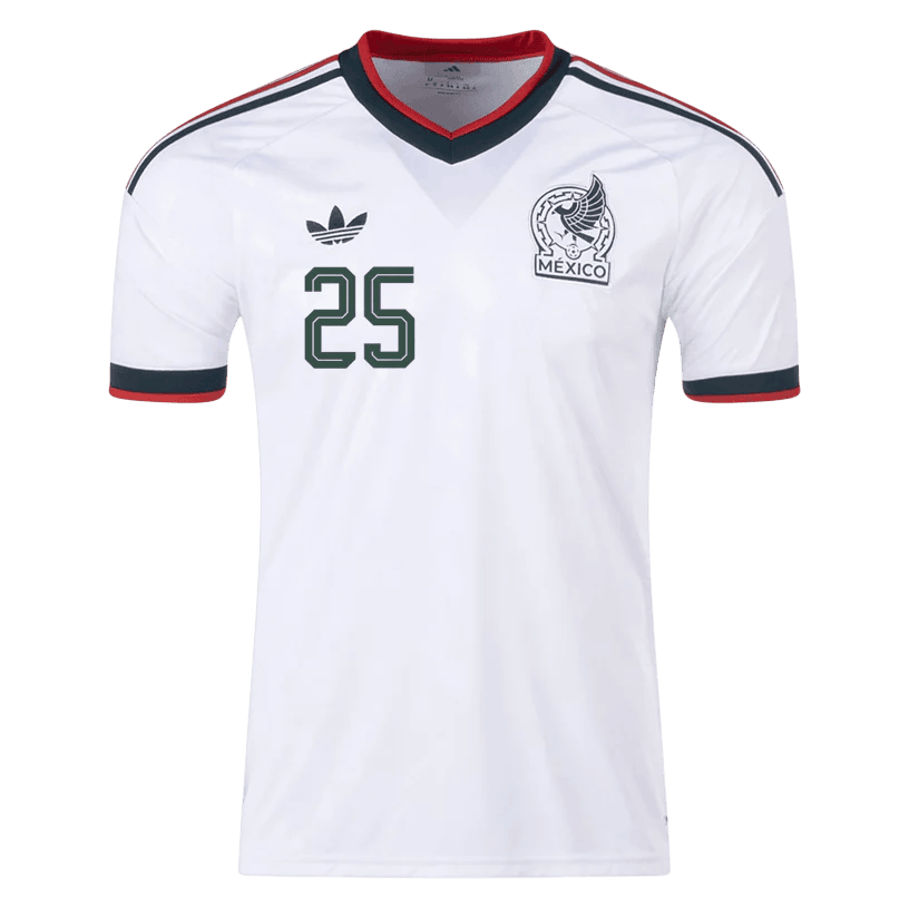 Mexico R. ALVARADO #25 Away World Cup 2026 Jersey White Men's
