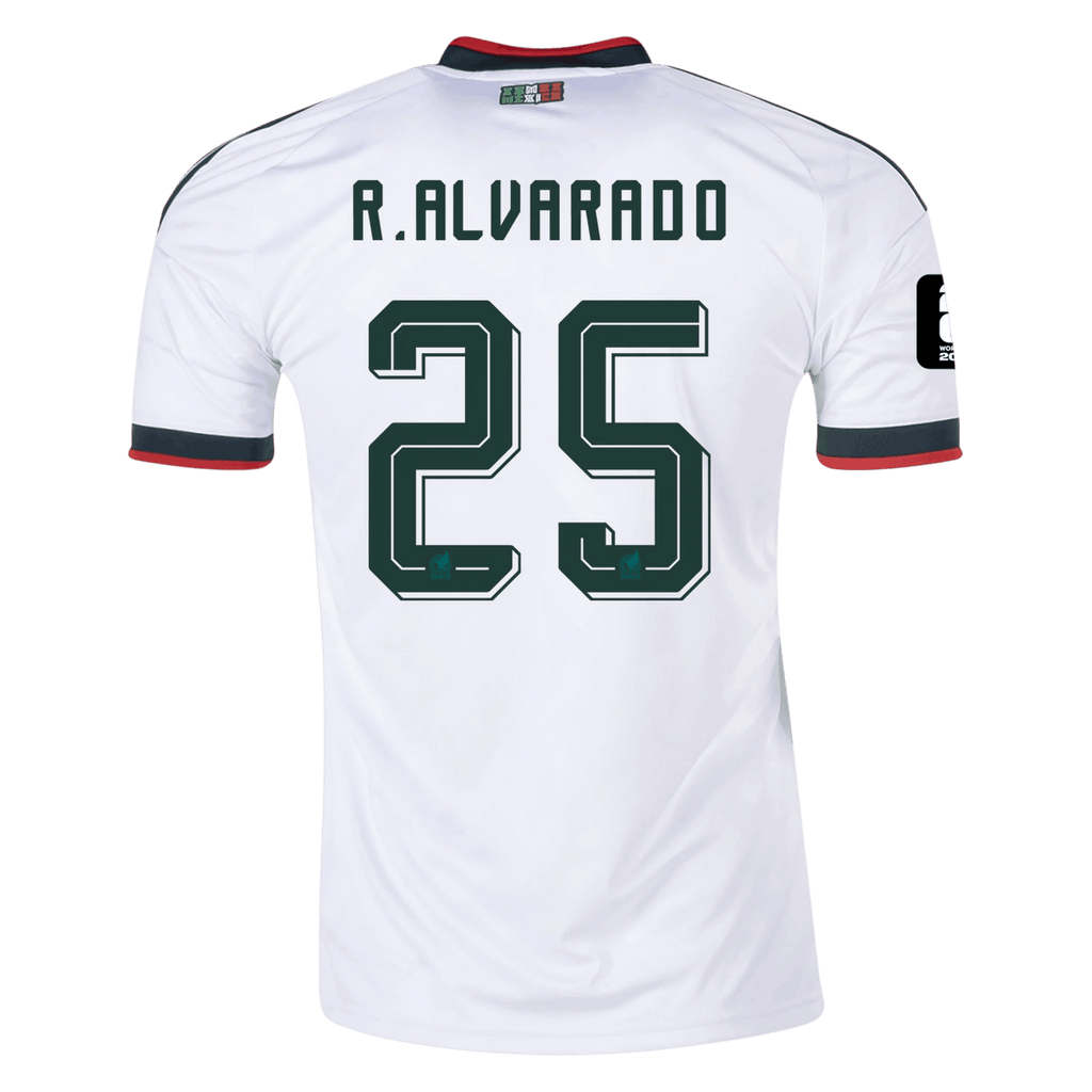 Mexico R. ALVARADO #25 Away World Cup 2026 Jersey White Men's