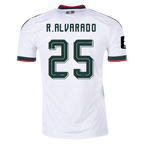 Mexico R. ALVARADO #25 Away World Cup 2026 Jersey White Men's