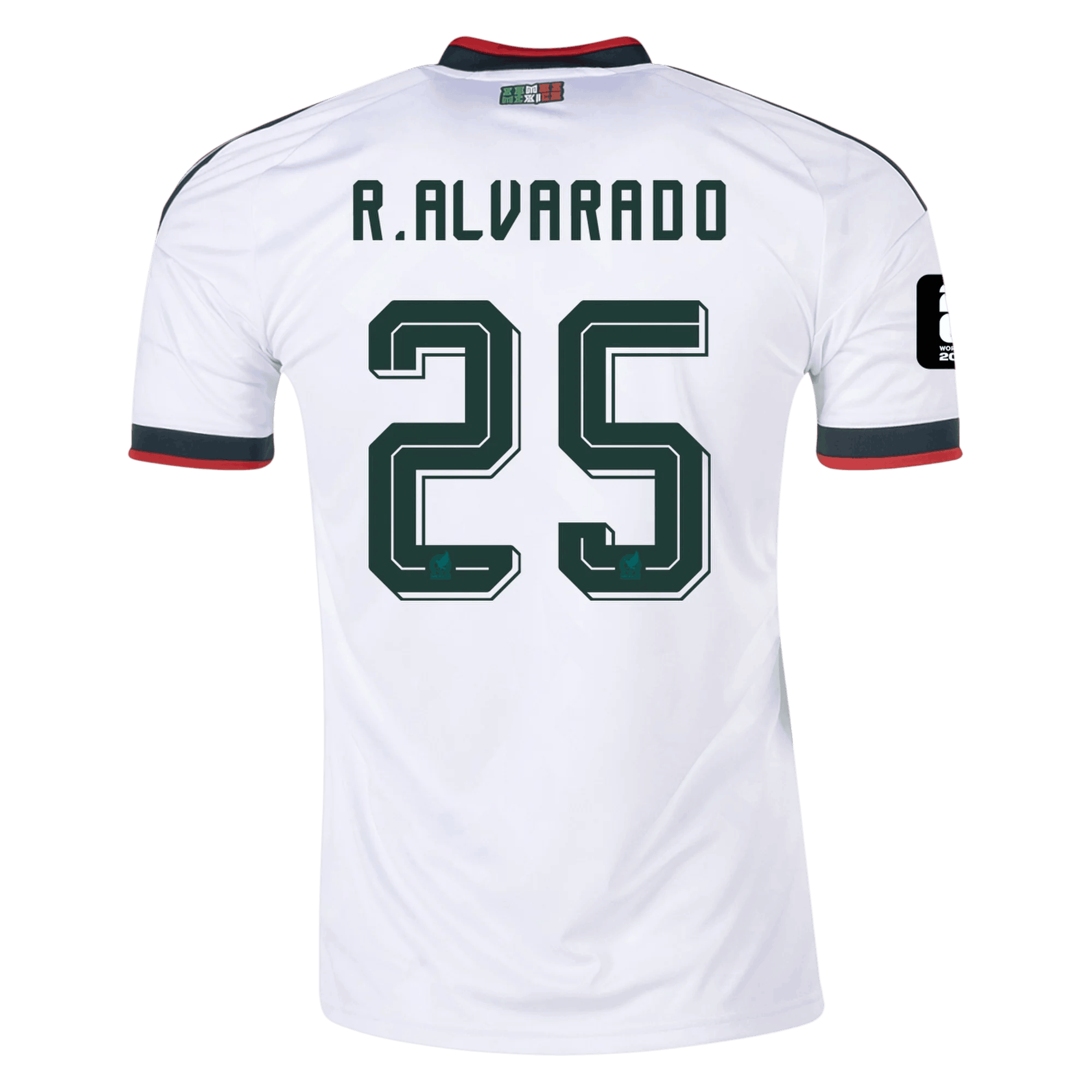 Mexico R. ALVARADO #25 Away World Cup 2026 Jersey White Men's