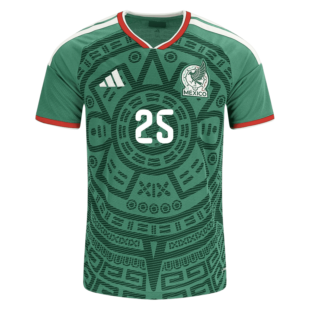 Mexico R. ALVARADO #25 Home World Cup 2026 Jersey Green Men's