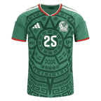 Mexico R. ALVARADO #25 Home World Cup 2026 Jersey Green Men's