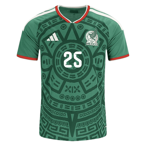 Mexico R. ALVARADO #25 Home World Cup 2026 Jersey Green Men's