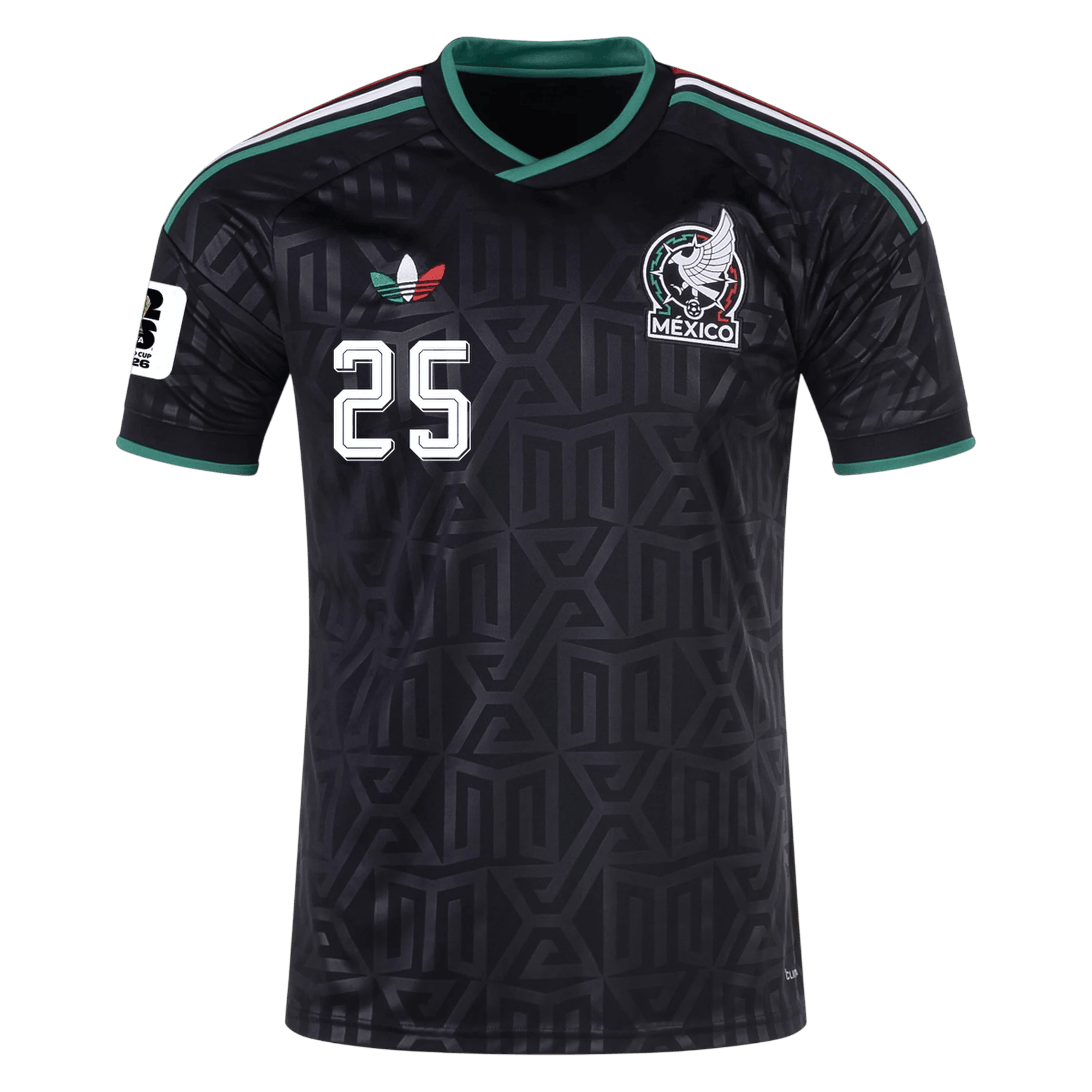 Mexico R. ALVARADO #25 Third World Cup 2026 Jersey Black Men's