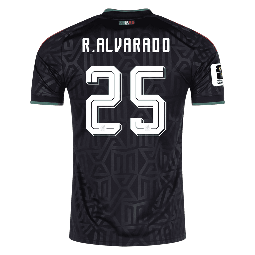 Mexico R. ALVARADO #25 Third World Cup 2026 Jersey Black Men's
