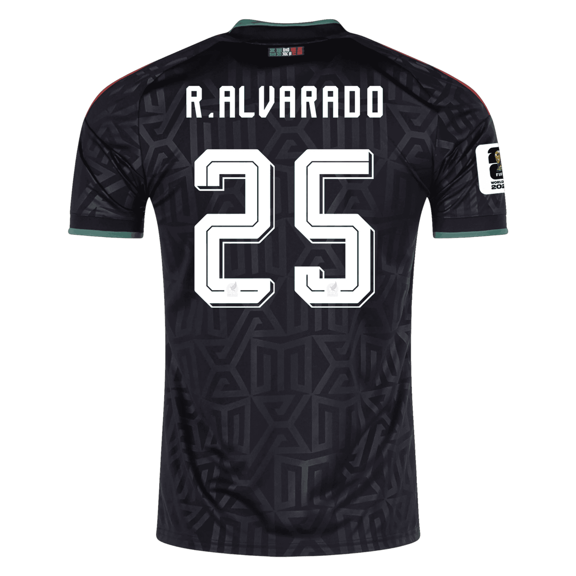 Mexico R. ALVARADO #25 Third World Cup 2026 Jersey Black Men's
