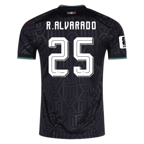 Mexico R. ALVARADO #25 Third World Cup 2026 Jersey Black Men's