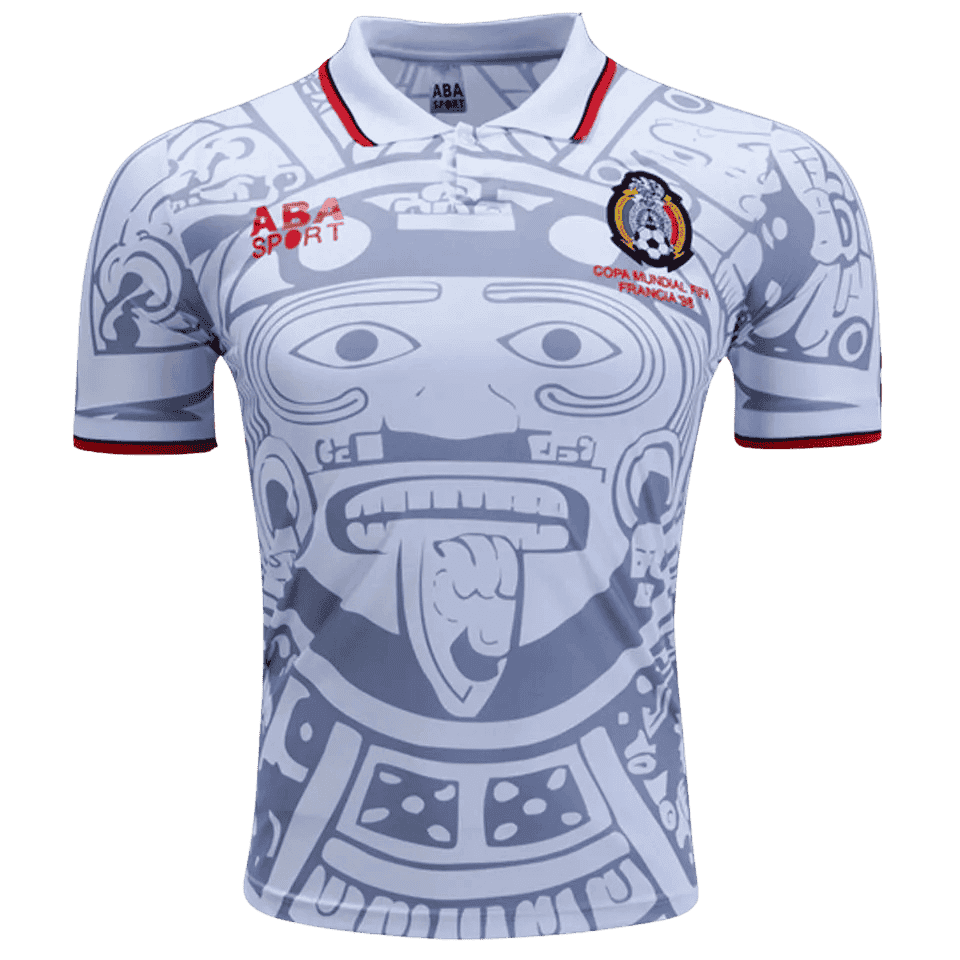 Mexico Retro Away Jersey 1998 White Men's