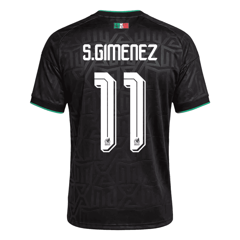Mexico S. GIMENEZ #11 Third World Cup 2026 Jersey Black Men's