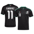 Mexico S. GIMENEZ #11 Third World Cup 2026 Jersey Black Men's