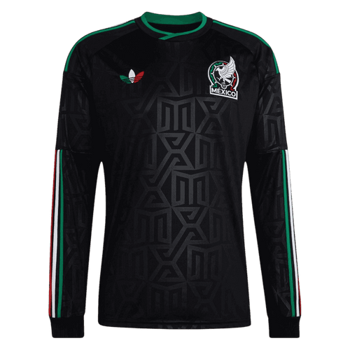 Mexico Third World Cup 2026 Long Sleeve Jersey Black Men's