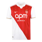 Monaco Home 2025/26 Jersey Red & White Men's