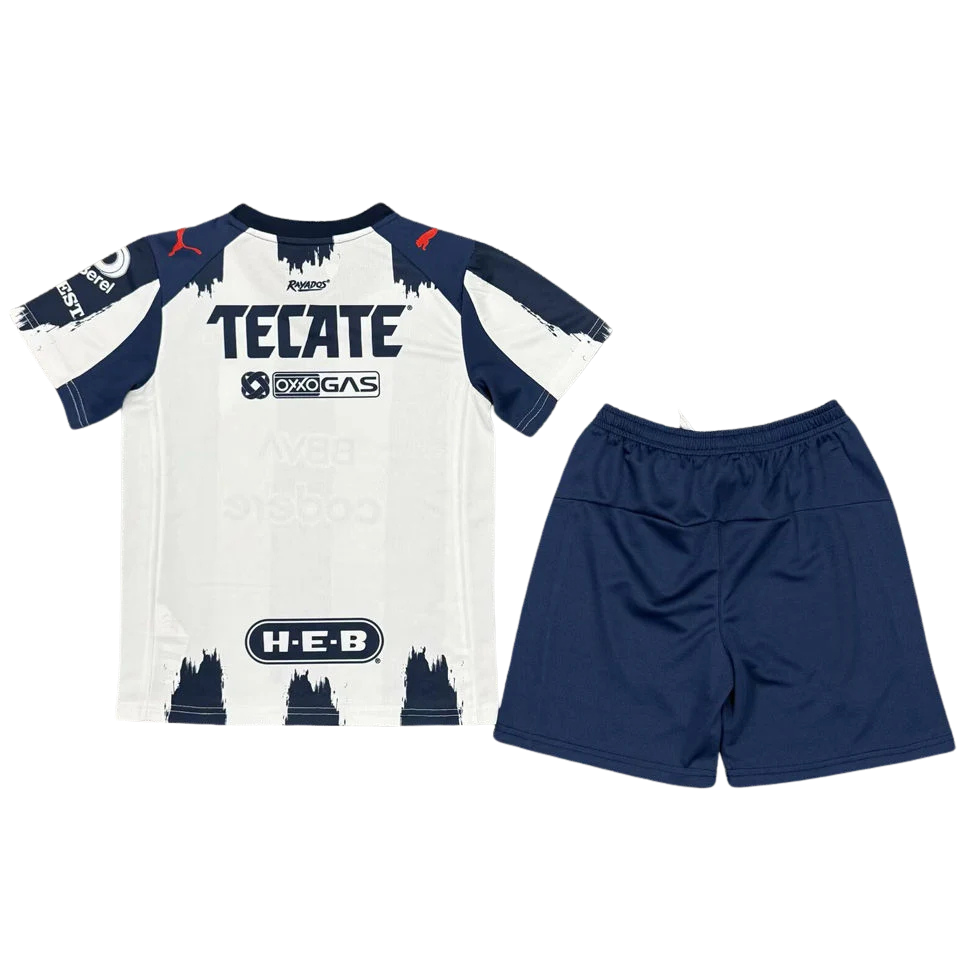 Monterrey Home 2025/26 Kit White & Navy Kids