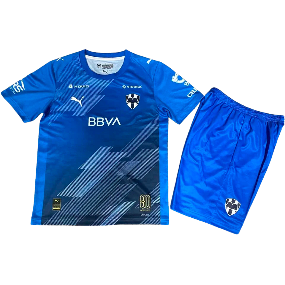 Monterrey Third 2025/26 Kit Blue Kids