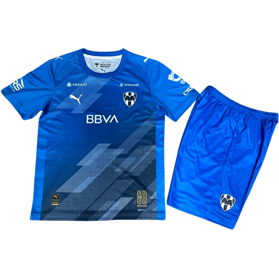 Monterrey Third 2025/26 Kit Blue Kids