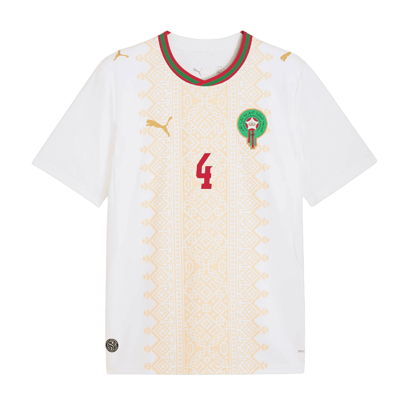 Morocco AMRABAT #4 Away World Cup 2026 Jersey White Men's