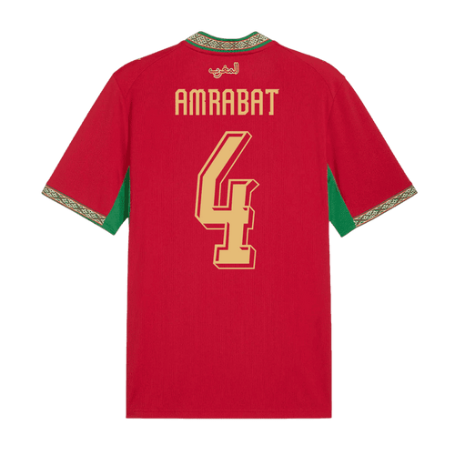 Morocco AMRABAT #4 Home World Cup 2026 Jersey Red Men's