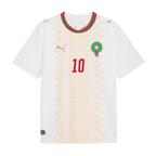 Morocco BRAHIM DIAZ #10 Away World Cup 2026 Jersey White Men's