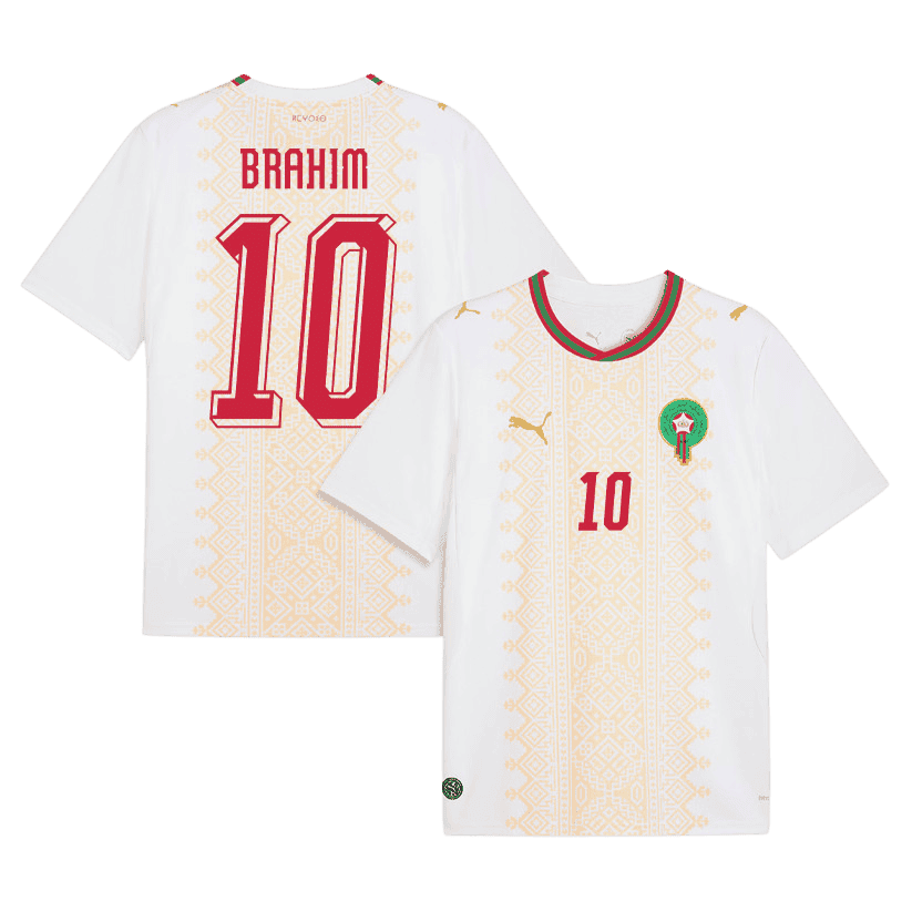 Morocco BRAHIM DIAZ #10 Away World Cup 2026 Jersey White Men's