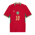 Morocco BRAHIM DIAZ #10 Home World Cup 2026 Jersey Red Men's
