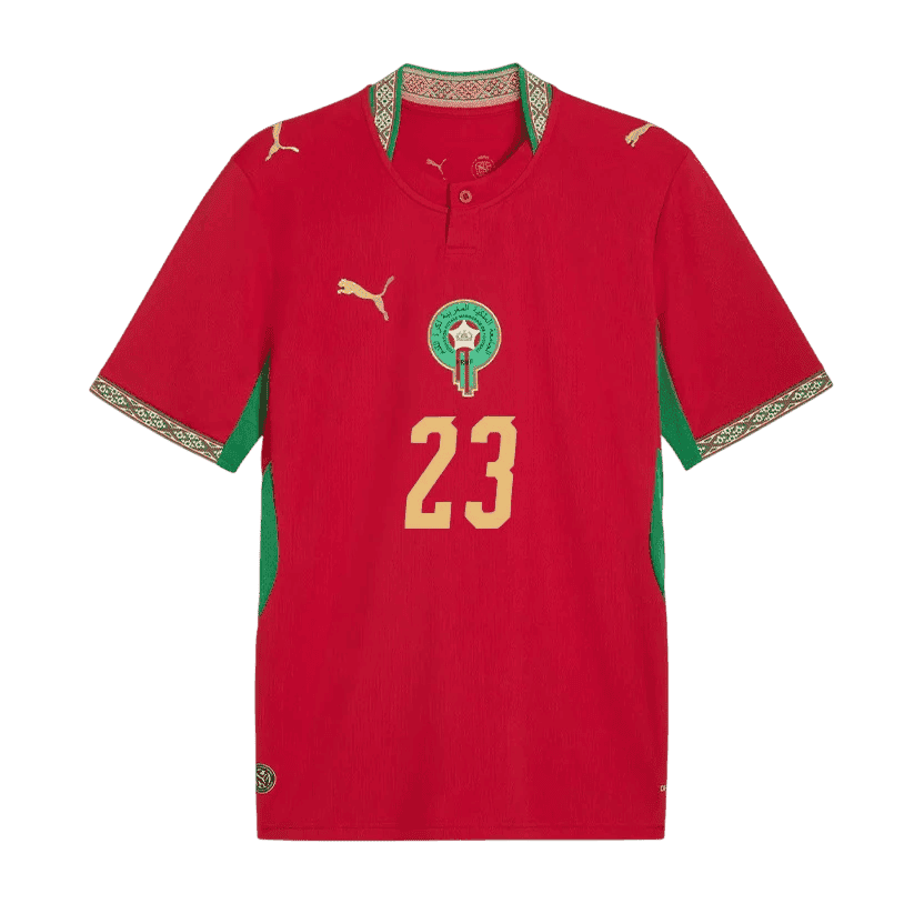 Morocco EL KHANNOUSS #23 Home World Cup 2026 Jersey Red Men's