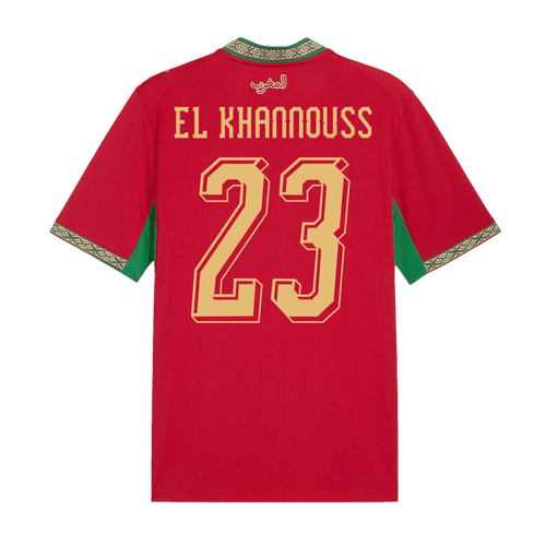 Morocco EL KHANNOUSS #23 Home World Cup 2026 Jersey Red Men's
