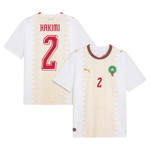 Morocco HAKIMI #2 Away World Cup 2026 Jersey White Men's