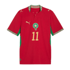 Morocco SAIBARI #11 Home World Cup 2026 Jersey Red Men's