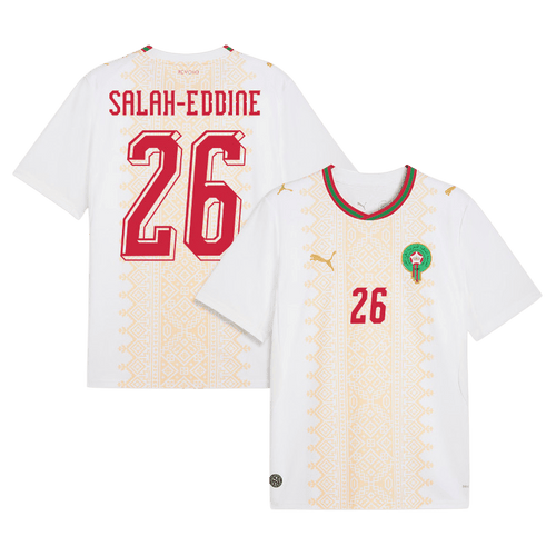 Morocco SALAH-EDDINE #26 Away World Cup 2026 Jersey White Men's