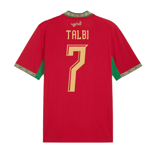 Morocco TALBI #7 Home World Cup 2026 Jersey Red Men's
