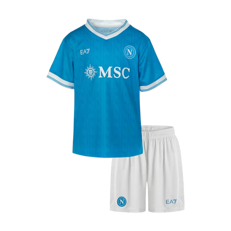 Napoli Home 2025/26 Kit Blue Kids