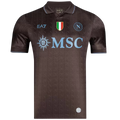 Napoli Third 2025/26 Jersey Player's Version Black Men's