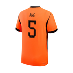 Netherlands AKE #5 Home World Cup 2026 Jersey Orange Men's