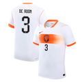 Netherlands DE ROON #3 Away World Cup 2026 Jersey White Men's